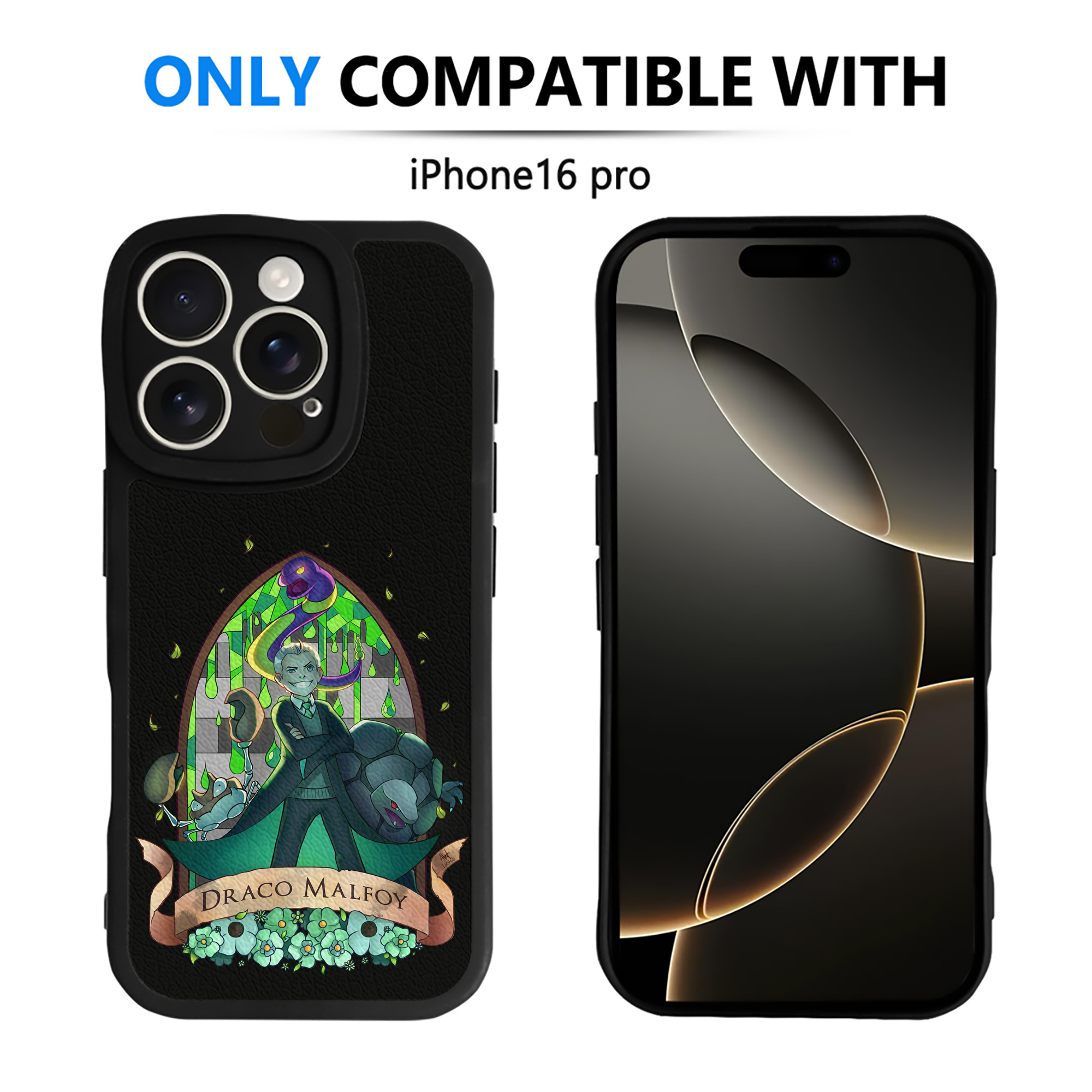（画像用） Harry Potter ハリー・ポッターシリーズ 【iPhone 16シリーズ対応】シリコンスマホケース（レザー調） 材質：シリコン